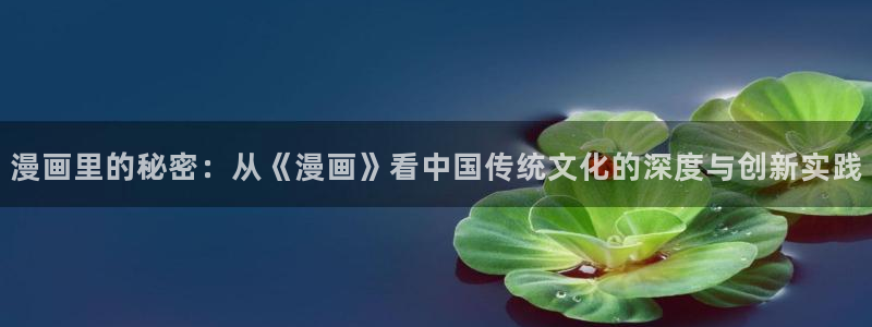 韩国韩漫在线观看免费：漫画里的秘密：从《漫画》看中国传统文化的深度与创新实践